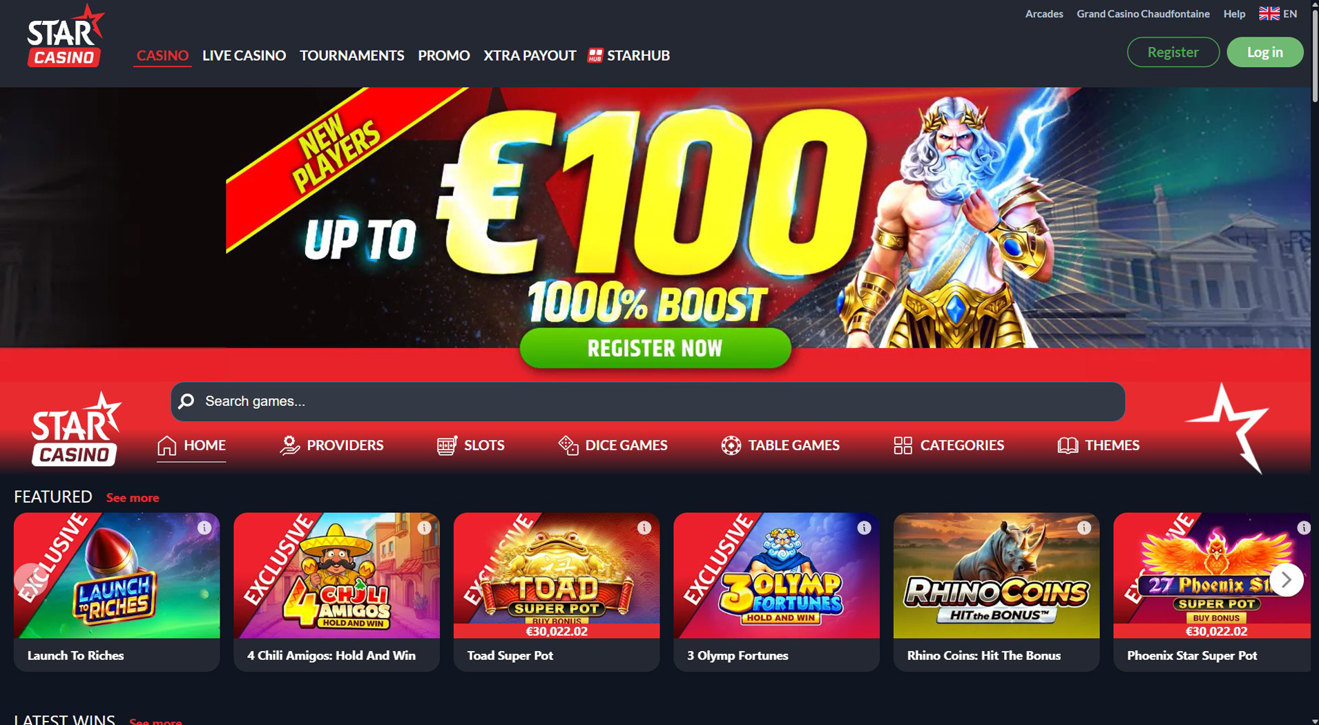 2. Star Casino- Accesso rapido al casinò Visa