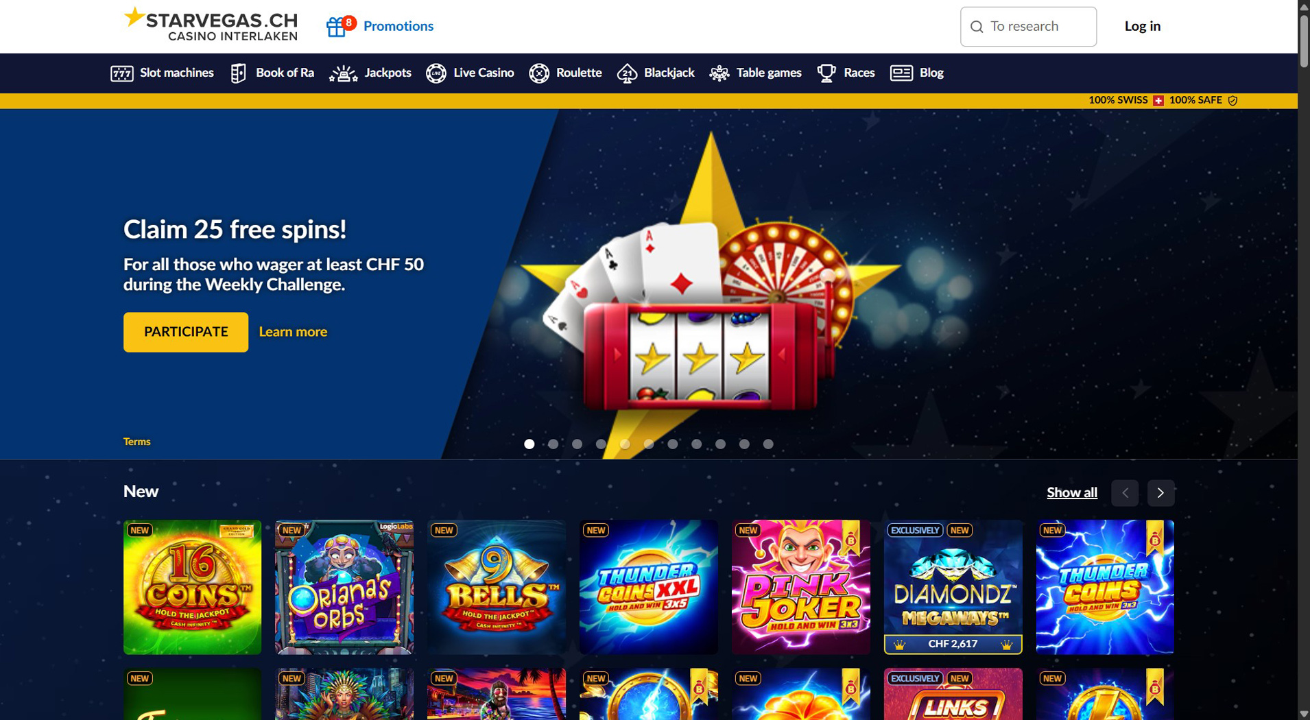 6. StarVegas- Pagamenti rapidi al casinò Visa